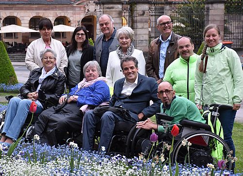 Das Foto zeigt die Mitglieder des Beirates der Menschen mit Behinderungen.