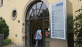 Eingang Bürgerbüro 