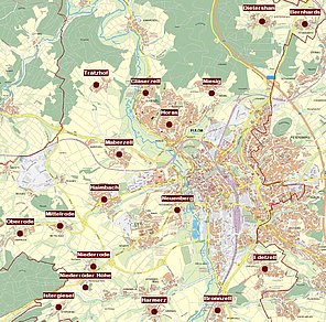 Übersichtsplan der aktuellen Baulücken