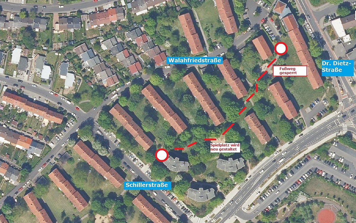 Stadt Fulda Fußweg und Spielplatz werden neugestaltet