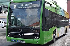 Dasv Bild zeigt einen Bus der RhönEnergie.