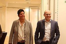 Das Bild zeigt Petra Hohmann-Balzer und Jürgen Fehl, die beiden Geschäftsführer der SEG.