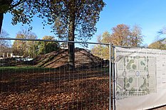 Das Bild zeigt die Baustelle im Schlossgarten.