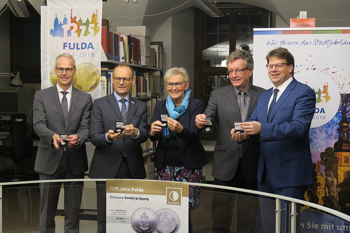 Stadt Fulda Verkaufsstart Jubiläumsmedaille "1.275 Jahre Fulda"